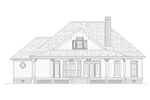 Country House Plan Rear Elevation - Sophie Spring Acadian Home 020D-0363 - Shop House Plans and More