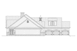 Beach & Coastal House Plan Left Elevation - Lanton Traditional Home 020D-0374 - Shop House Plans and More