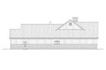 Beach & Coastal House Plan Right Elevation - Lanton Traditional Home 020D-0374 - Shop House Plans and More