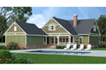 Craftsman House Plan Rear Photo 01 - Evans Lane Craftsman Home 020D-0385 - Search House Plans and More