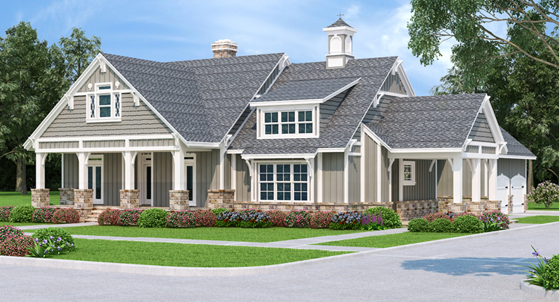 Front of Home - 020D-0391 - Shop House Plans and More