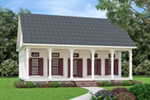 Southern House Plan Front of Home - Driscoll Path Southern Cottage 020D-0392 - Search House Plans and More