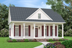 Lowcountry House Plan Front of Home - Fruitdale Southern Home 020D-0393 | House Plans and More