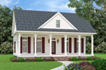 Beach & Coastal House Plan Front of Home - Olson Tide Southern Home 020D-0394 - Shop House Plans and More