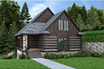 Log Cabin House Plan Front Photo 02 - 020D-0403 - Shop House Plans and More