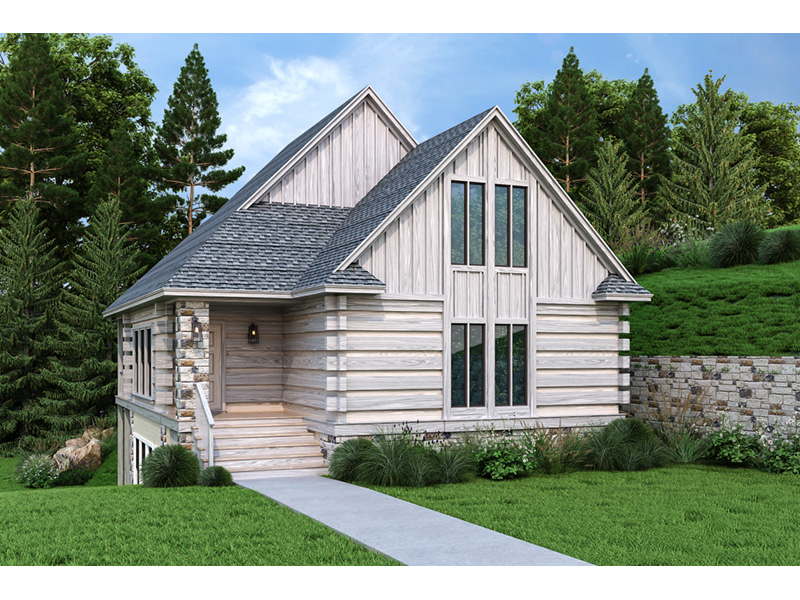 Log Cabin House Plan Front Photo 03 - 020D-0403 - Shop House Plans and More