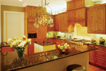 Relaxed kitchen floor plan with dining space nearby.