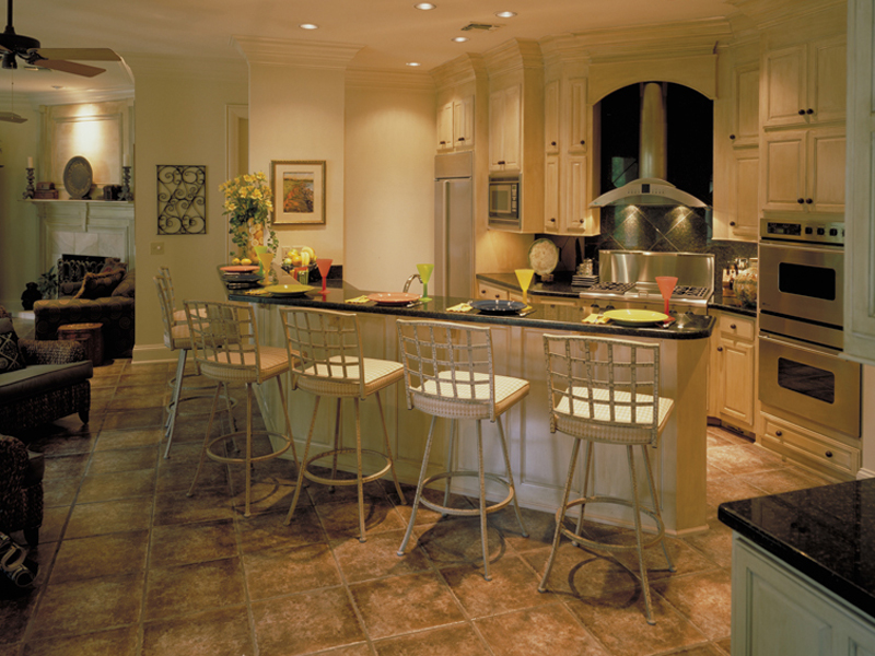 Luxury House Plan Kitchen Photo 01 - Wembleton Traditional Home 020S-0004 - Shop House Plans and More