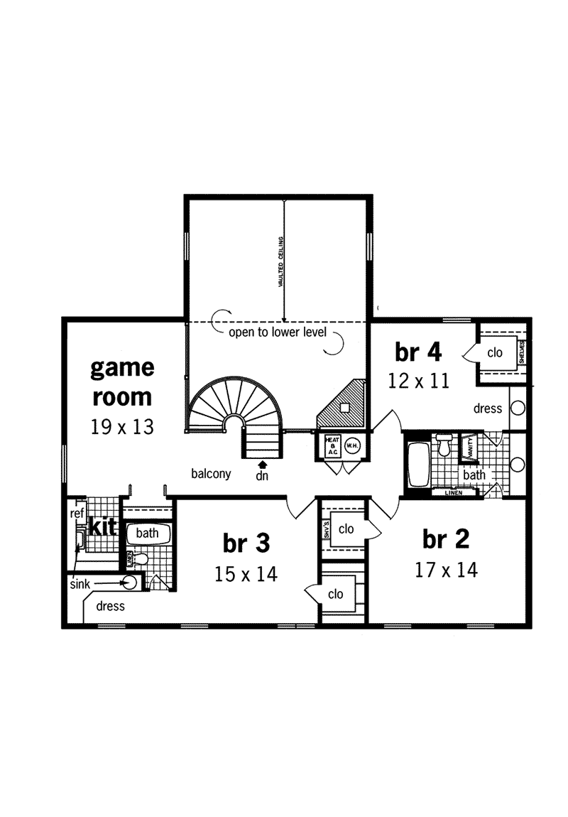 Luxury Home Plan Second Floor 020S-0007