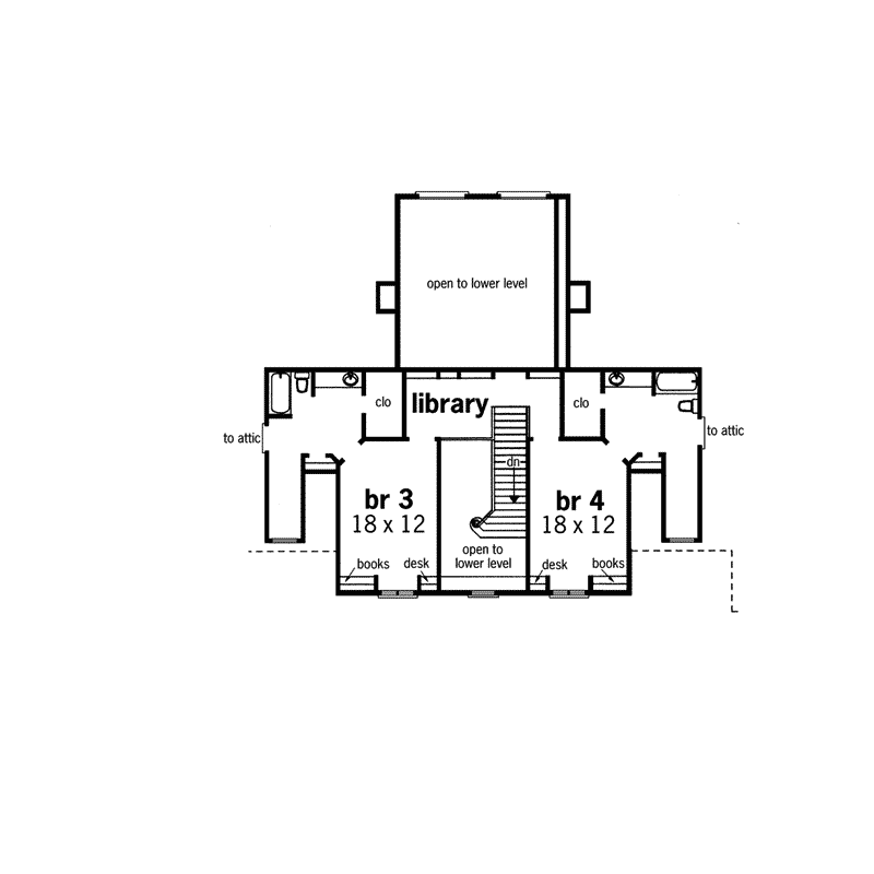 Georgian House Plan Second Floor - Santa Rosa Luxury Home 020S-0020 - Shop House Plans and More