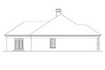 Ranch House Plan Left Elevation - Jamieson Ranch Home 021D-0001 | House Plans and More