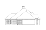 Southern House Plan Left Elevation - Mortland Contemporary Home 021D-0002 | House Plans and More