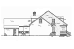 Luxury House Plan Left Elevation - Maxville Traditional Home 021D-0003 - Shop House Plans and More