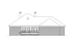 Traditional House Plan Rear Elevation - Collison Southern Craftsman Home 021D-0004 | House Plans and More