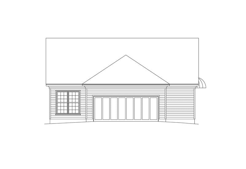 Southern House Plan Rear Elevation - Foxbriar Country Home 021D-0008 - Search House Plans and More