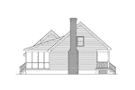 Cape Cod & New England House Plan Left Elevation - Corsica Cape Cod Home 021D-0016 | House Plans and More