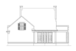 Greek Revival House Plan Rear Elevation - Dougherty Way Southern Home 021D-0017 | House Plans and More