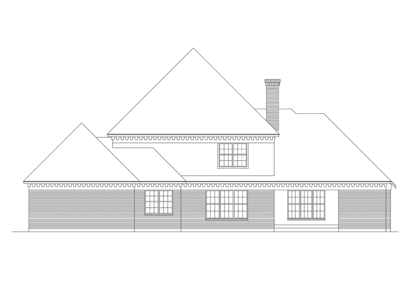 Southern Plantation House Plan Rear Elevation - Kellridge Plantation Home 021D-0019 | House Plans and More