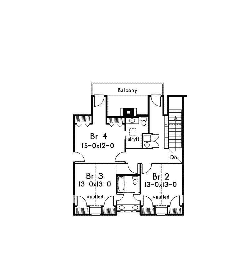 Country House Plan Second Floor - High Meadow Country Farmhouse 021D-0021 - Search House Plans and More