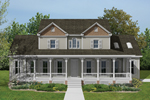 Two-Story Country-Style Farmhouse