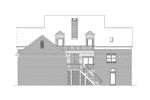 Country House Plan Rear Elevation - High Meadow Country Farmhouse 021D-0021 | House Plans and More