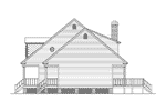 Cape Cod & New England House Plan Right Elevation - Coventry Forest Plantation Home 023D-0001 - Search House Plans and More