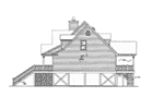Arts & Crafts House Plan Right Elevation - Tremont Cove Vacation Lake Home 024D-0008 - Shop House Plans and More