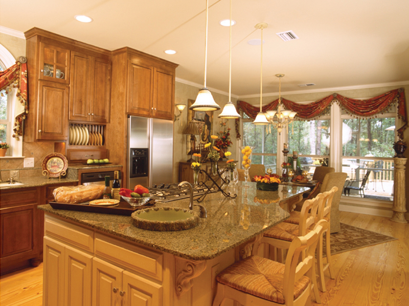 Luxury House Plan Kitchen Photo 03 - Cedar Vista Craftsman Home 024D-0055 - Search House Plans and More