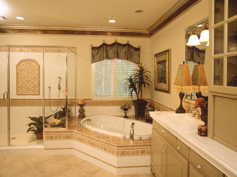 Luxury House Plan Master Bathroom Photo 02 - Cedar Vista Craftsman Home 024D-0055 - Search House Plans and More