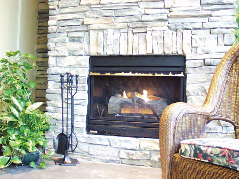 Traditional House Plan Fireplace Photo 02 - Cross Hill Craftsman Farmhouse 024D-0062 - Search House Plans and More