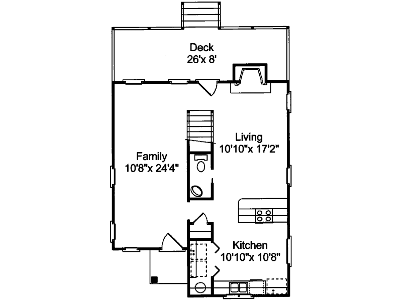 Home Plan First Floor 024D-0070