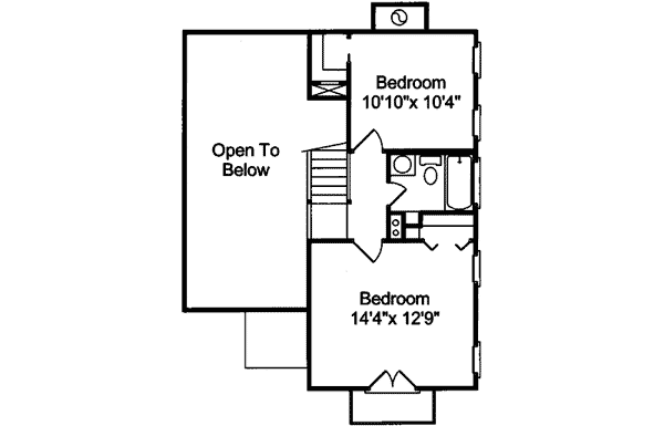 Home Plan Second Floor 024D-0070