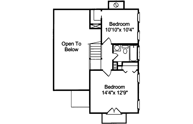 Second Floor -  024D-0070 | House Plans and More