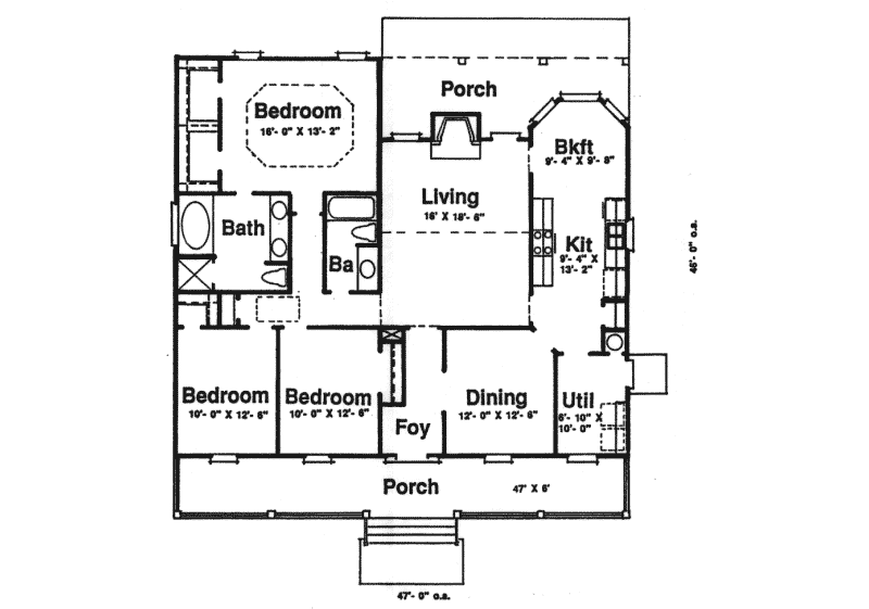 Home Plan First Floor 024D-0167