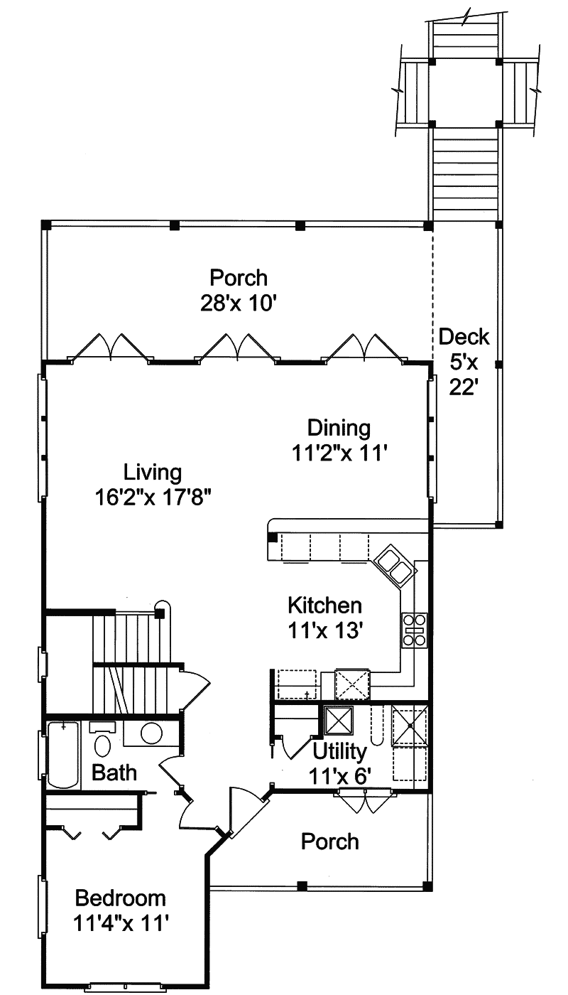 Palmetto Cove Beach Home Plan 024d-0244 - Shop House Plans And More