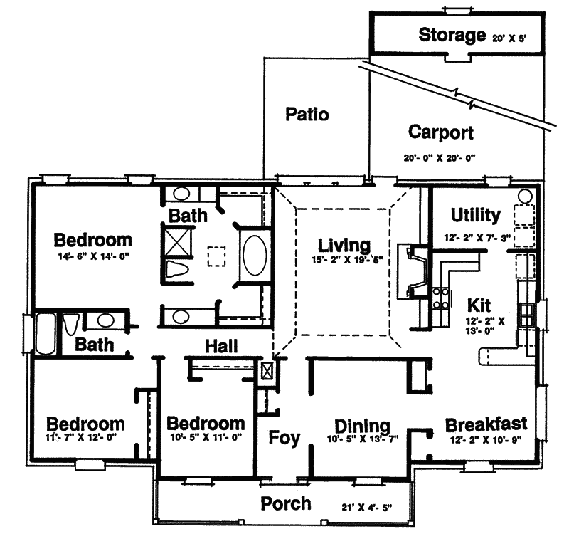 Pritchard Park Ranch Home Plan 024D0260 House Plans and More