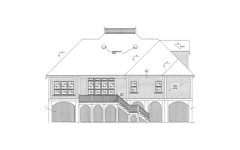 Rear Elevation -  024D-0619 | House Plans and More