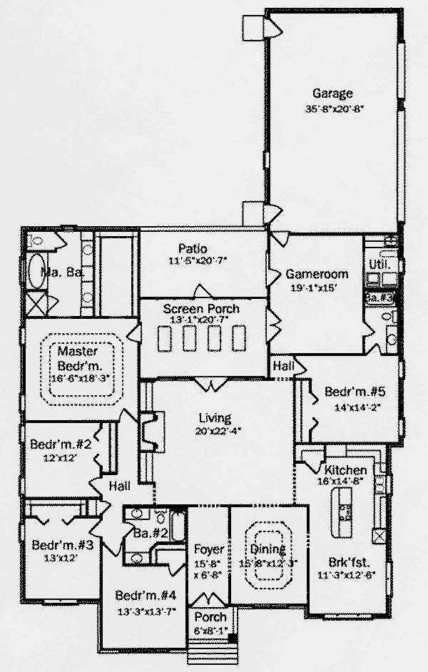 Home Plan First Floor 024D-0631