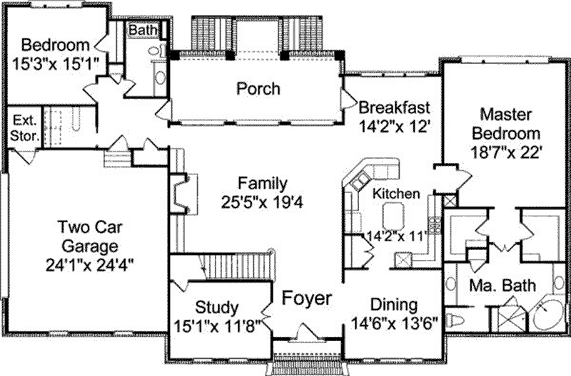 Home Plan First Floor 024D-0638