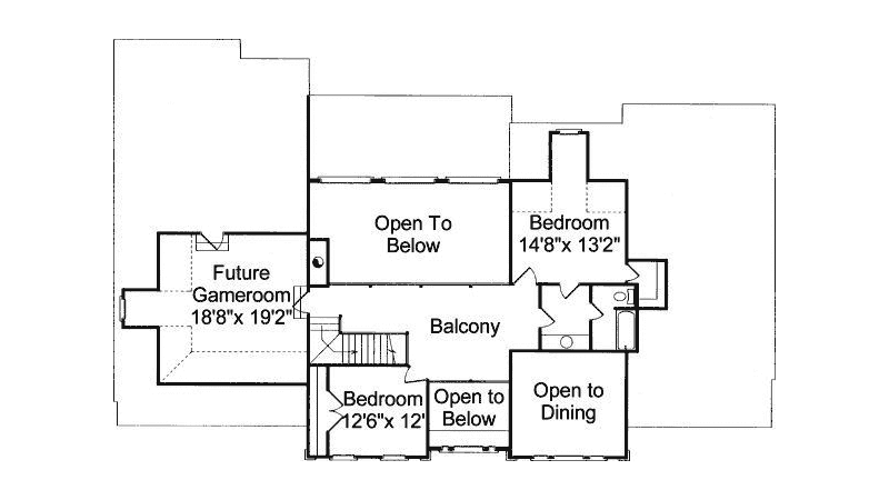Second Floor -  024D-0638 | House Plans and More