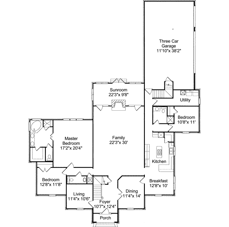 Regal Gardens Georgian Home Plan 024D-0651 - Shop House Plans and More