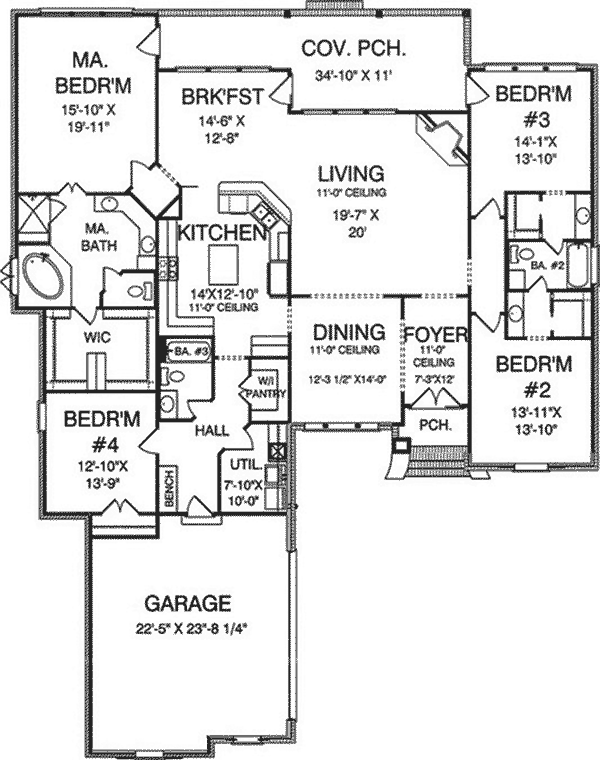 Home Plan First Floor 024D-0811