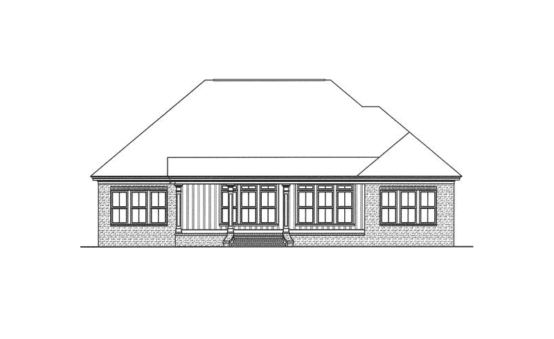 Rear Elevation -  024D-0811 | House Plans and More