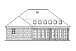 Country French House Plan Rear Elevation -  024D-0817 | House Plans and More