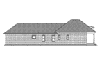 Cabin & Cottage House Plan Left Elevation - 024D-0818 | House Plans and More