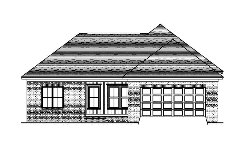 Cabin & Cottage House Plan Rear Elevation - 024D-0818 | House Plans and More