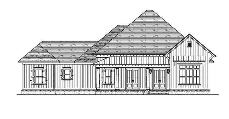 Farmhouse Plan Front Elevation - 024D-0820 - Shop House Plans and More
