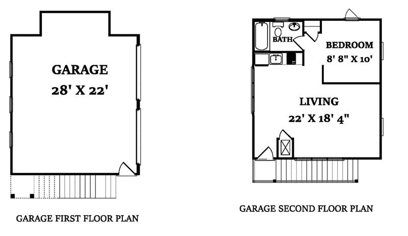Farmhouse Plan Garage Floor Plan - 024D-0820 - Shop House Plans and More