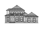 Lowcountry House Plan Front Elevation - Chamberland Southern Home 024D-0821 - Search House Plans and More