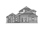 Lowcountry House Plan Rear Elevation - Chamberland Southern Home 024D-0821 - Search House Plans and More
